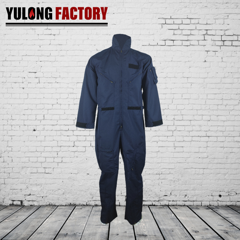 美标涤棉阻燃防电弧防静电连体服